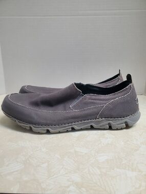 Rockport Men's Walkability Slip-On Canvas Loafers in Gray